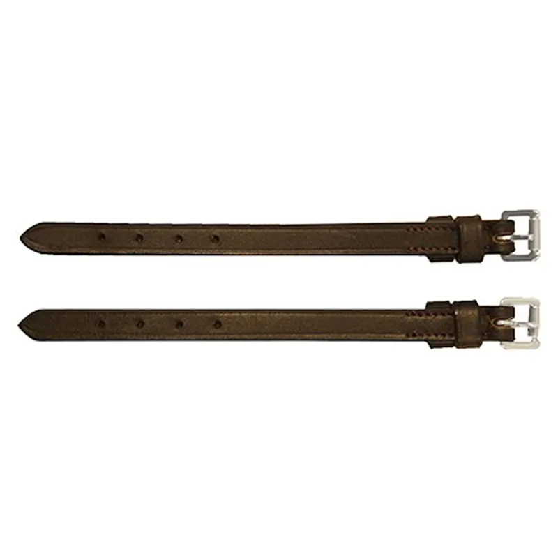 Rambo Micklem Bit Straps - Brown/Silver-1