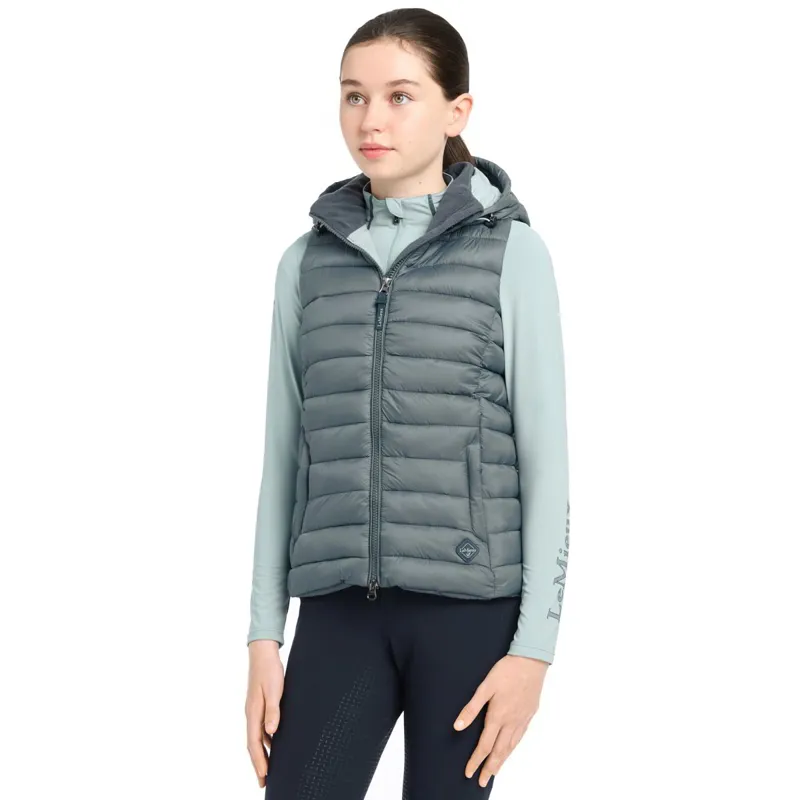 LeMieux Young Rider Milly Junior Puffer Vest - Petrol-1