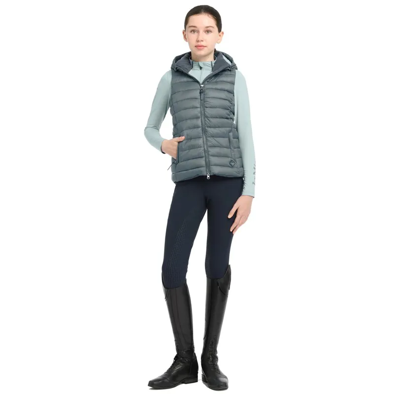 LeMieux Young Rider Milly Junior Puffer Vest - Petrol-3