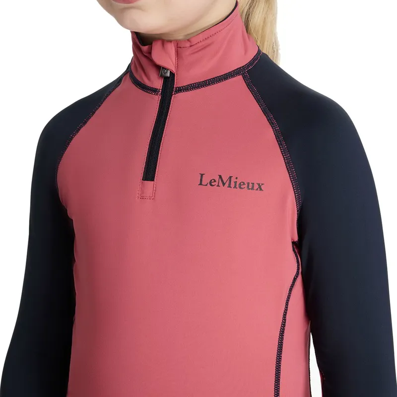 LeMieux Mini Junior Base Layer - Cranberry-4