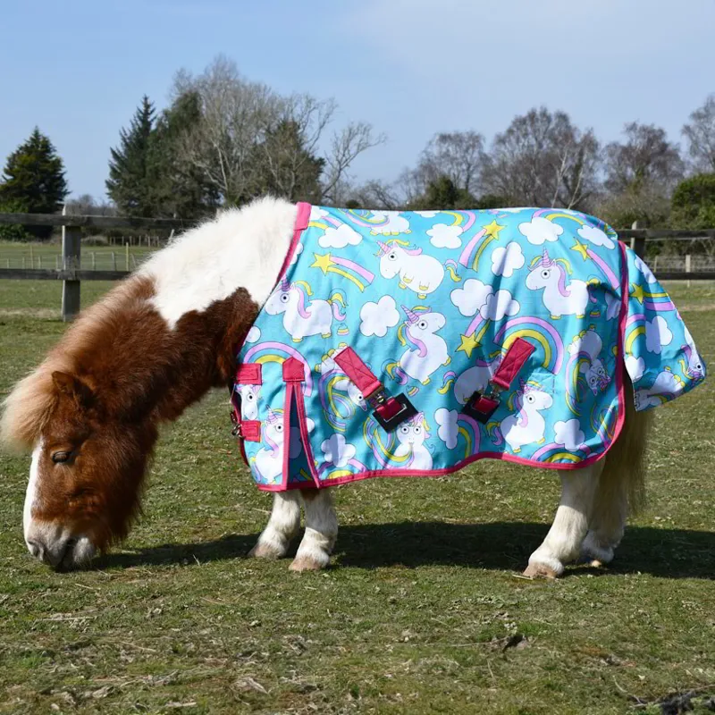 Rhinegold Mini Torrent 0g Turnout Blanket-Unicorn