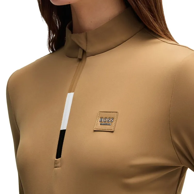 BOSS Equestrian Minou Women's Training Shirt - Camel-3
