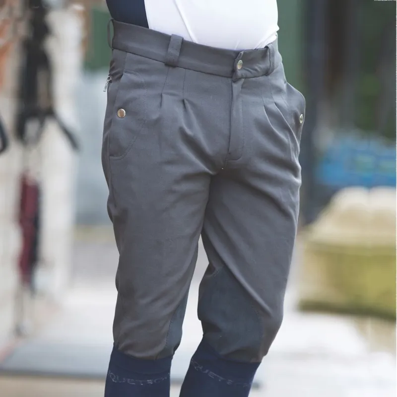 Equetech Kingham Knee Patch Men's Breeches - Grey-1