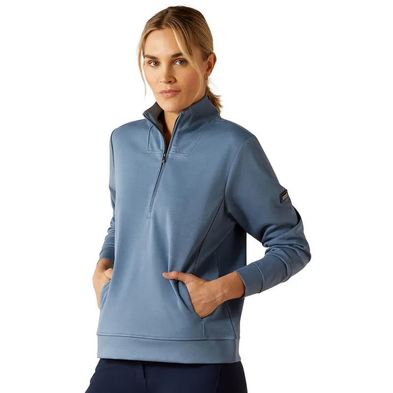 Ariat Montadale 1/2 Zip Women's Pullover - China Blue