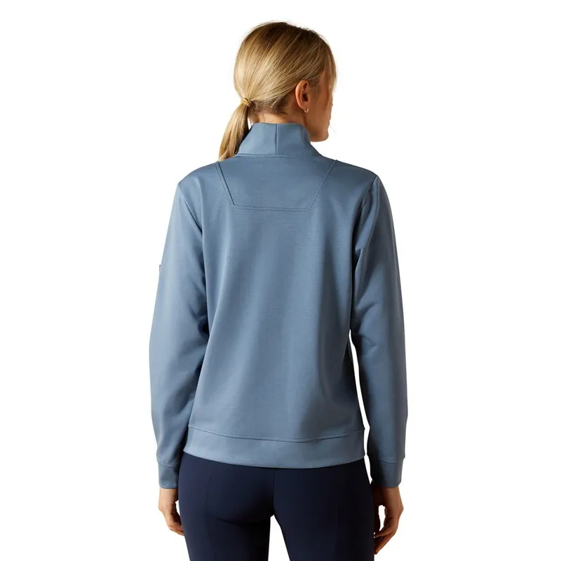 Ariat Montadale 1/2 Zip Women's Pullover - China Blue-2
