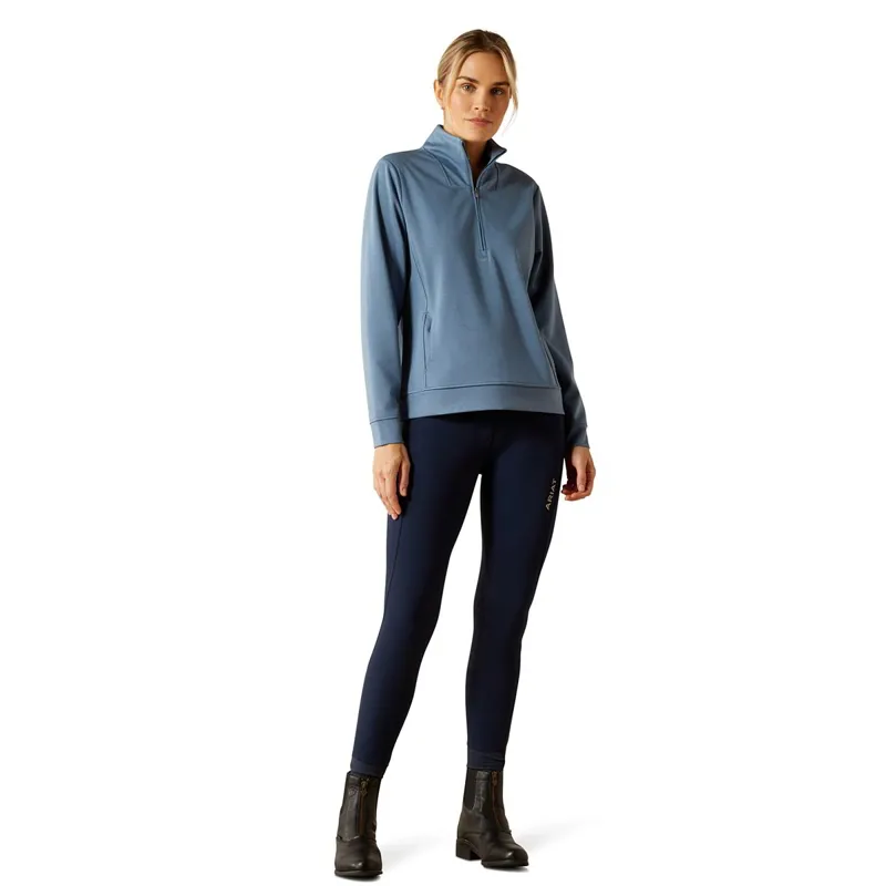 Ariat Montadale 1/2 Zip Women's Pullover - China Blue-1