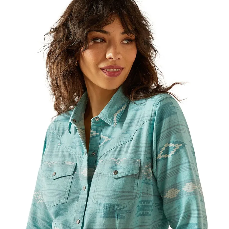 Ariat Montana Western Womens Shirt - Montana Blanket Jacquard-2