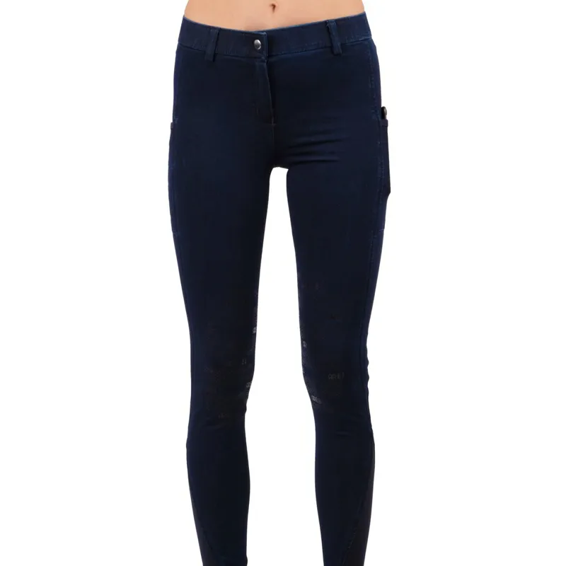 Montar Rebel Knee Grip Ladies Breeches - Denim - UK4