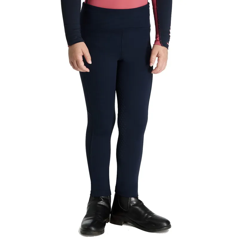 LeMieux Mini Nora Brushed Pull On Junior Riding Tights - Navy