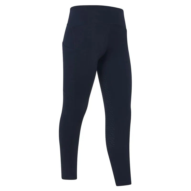 LeMieux Mini Nora Brushed Pull On Junior Riding Tights - Navy-1