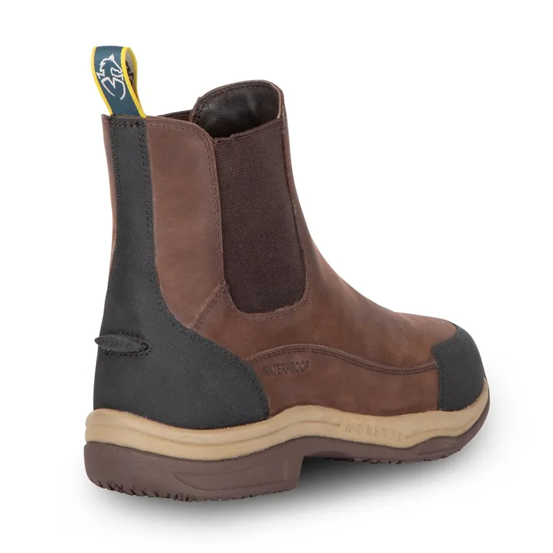 Moretta Genoa XGRIP Women's Waterproof Leather Paddock Boots - Brown-6