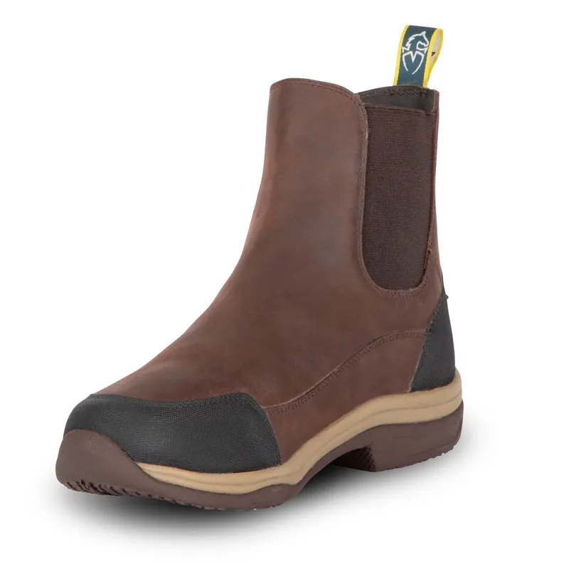 Moretta Genoa XGRIP Women's Waterproof Leather Paddock Boots - Brown-3