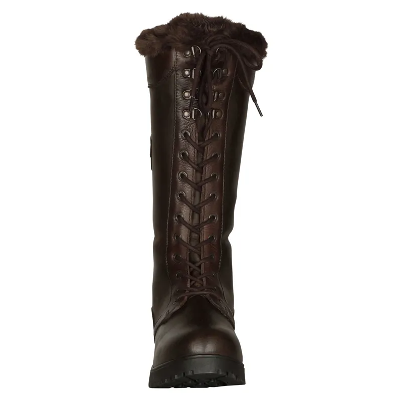 Moretta Nola Women's Laced Country Boots - Brown-1