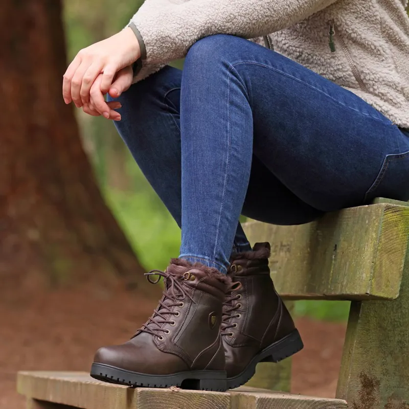 Moretta Varese Ladies Short Country Boots - Brown-4
