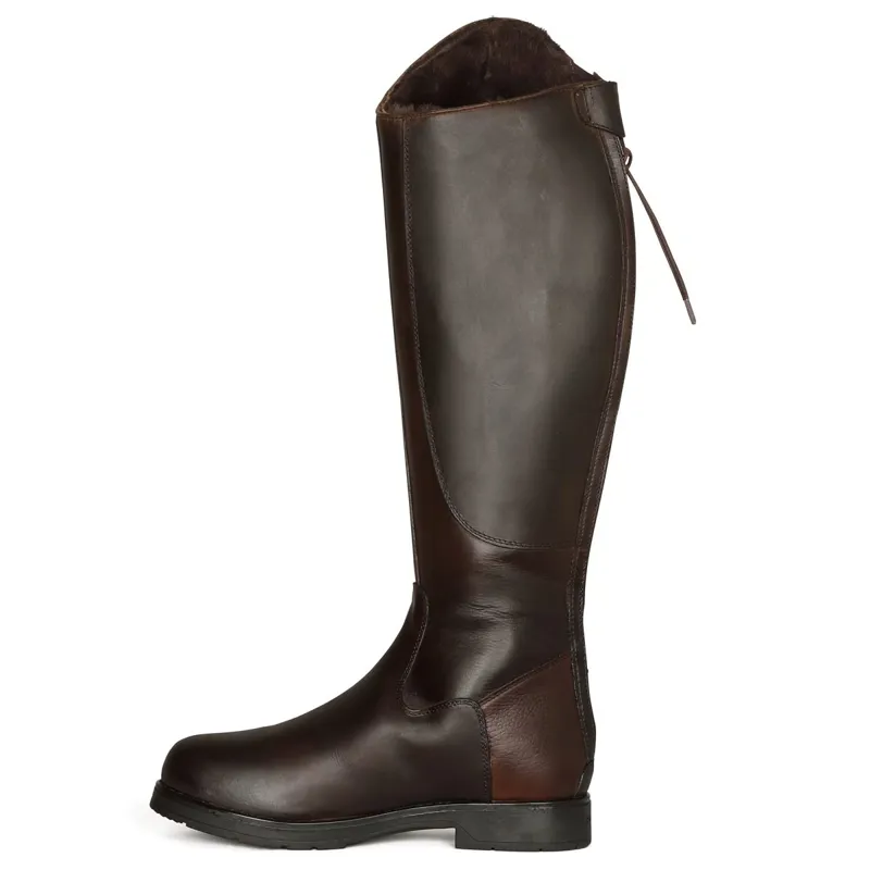 Moretta Ventura Winter Womens Tall Riding Boots - Dark Brown-1