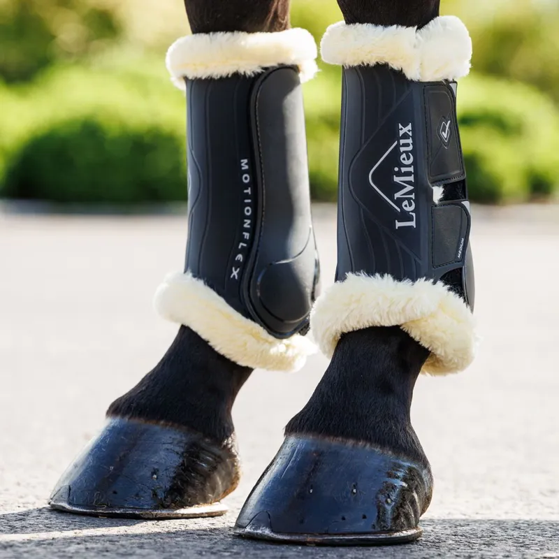 LeMieux Motionflex Dressage Boots with Fleece - Black-4