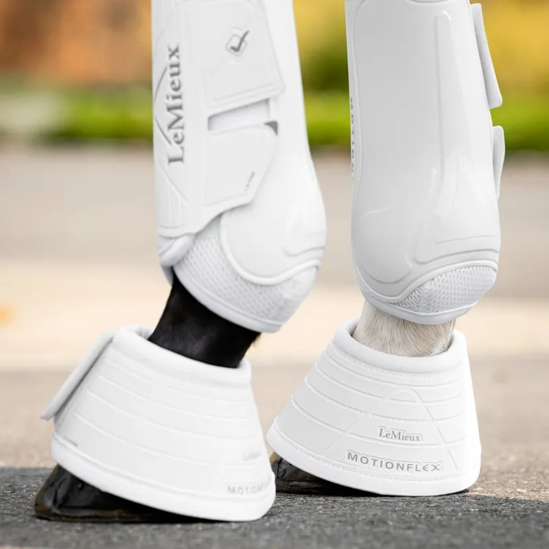 LeMieux Motionflex Bell Boots - White-3