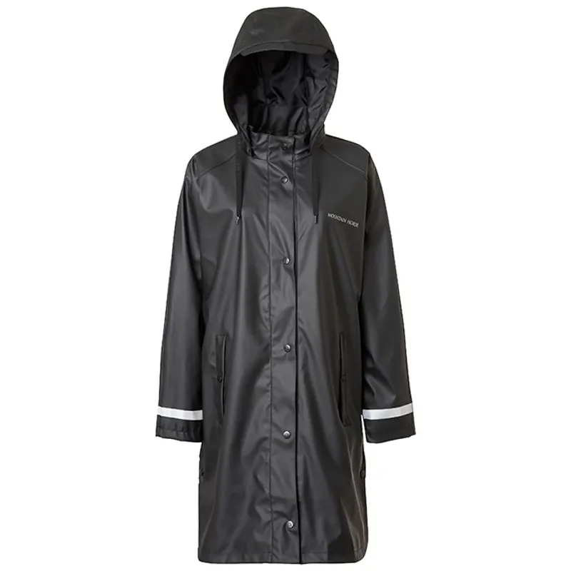 Mountain Horse Women's Drizzle Rain Waterproof Poncho - Black-1