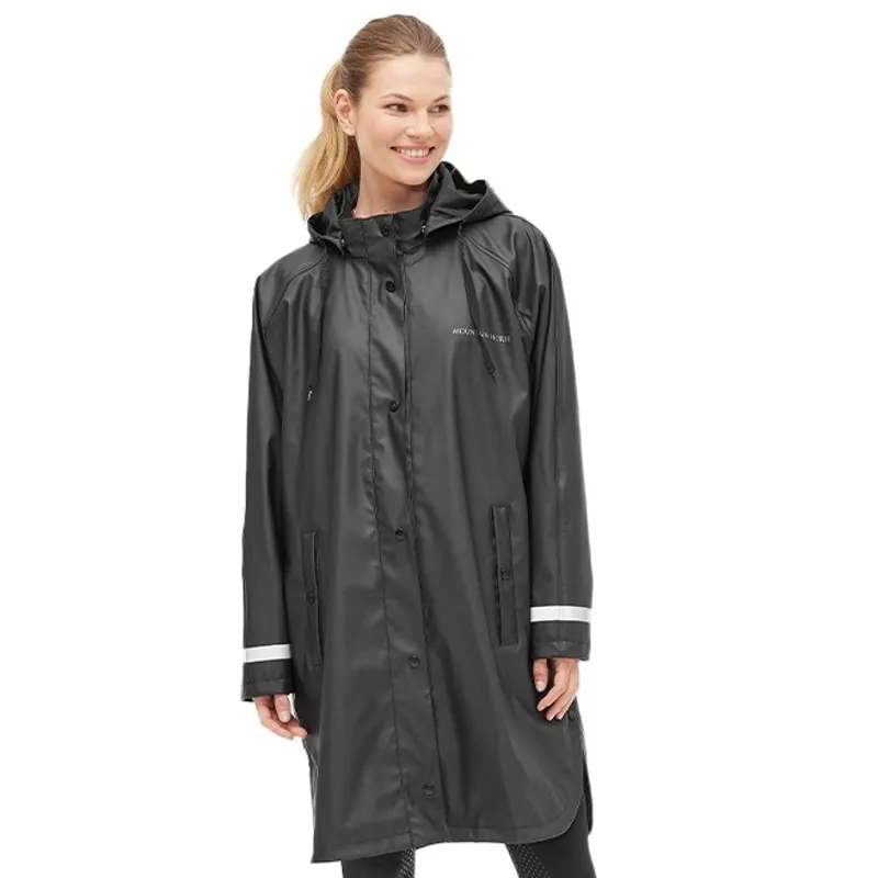 Mountain Horse Women's Drizzle Rain Waterproof Poncho - Black