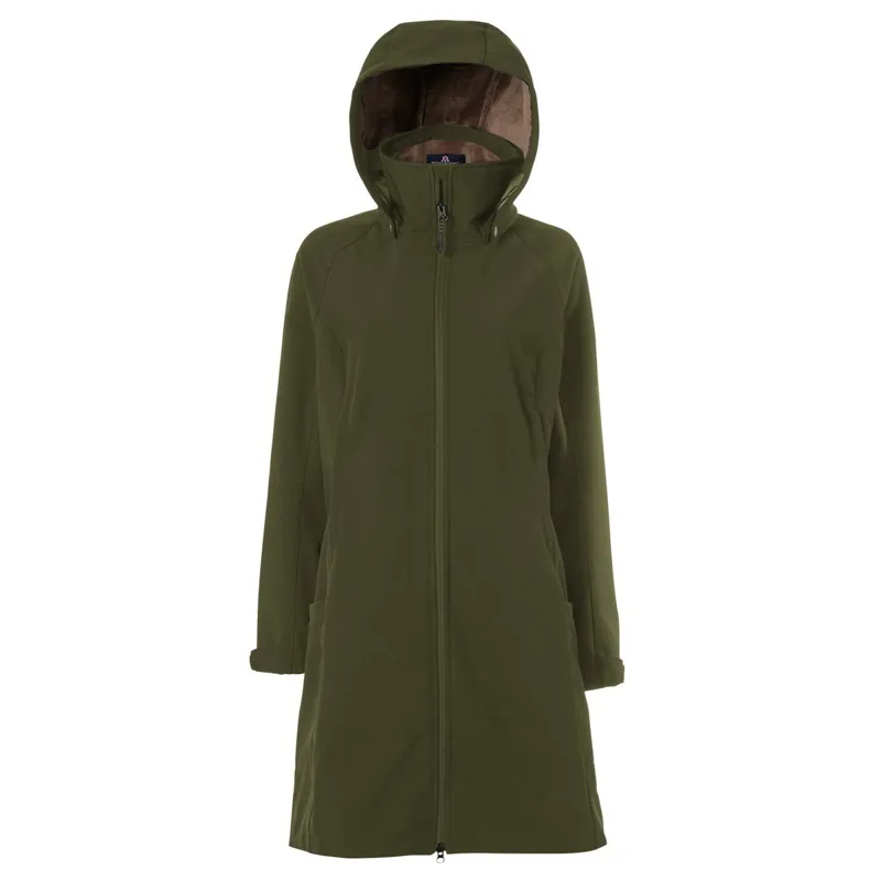 Mountain Horse Stella Softshell Women's Long Parka Jacket - Green