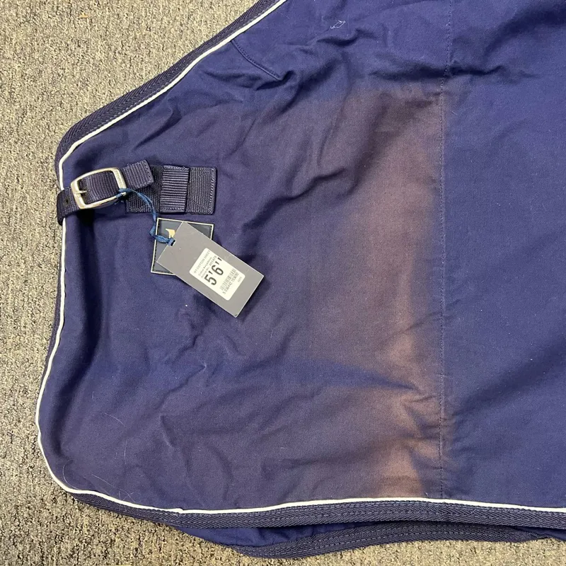 Mark Todd Heavy Duty Cotton Sheet - Navy/White - Not Quite Perfect-1