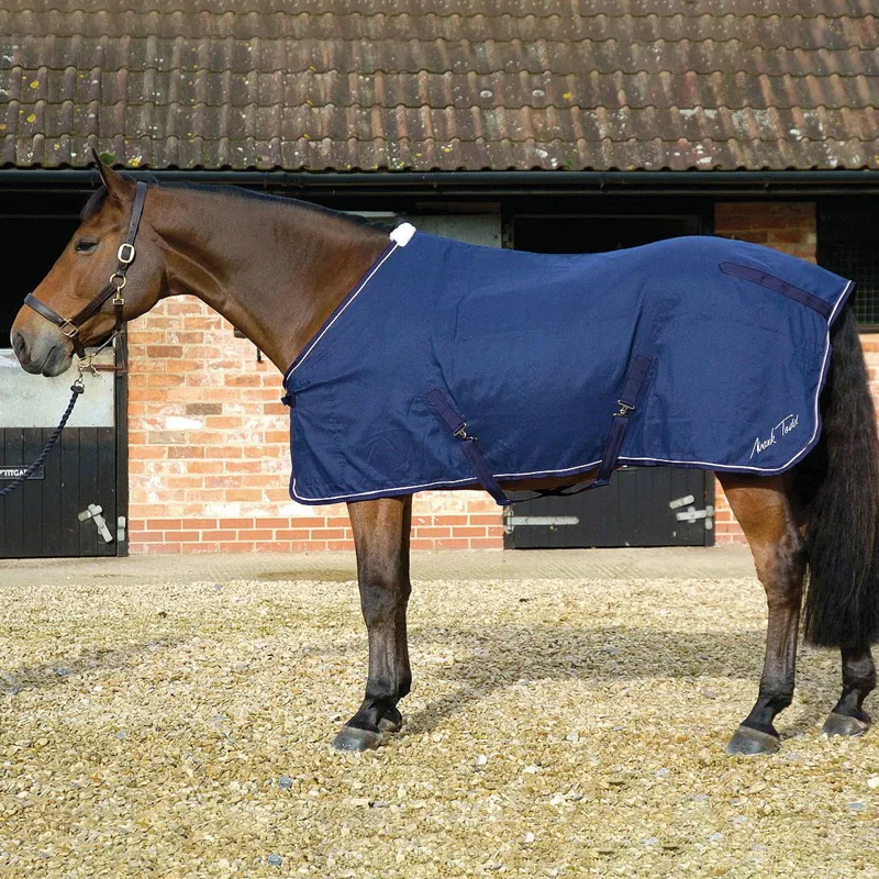 Mark Todd Heavy Duty Cotton Sheet - Navy/White - Not Quite Perfect
