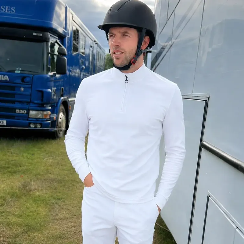 Equetech Thermal Men's Stock Shirt - White-1