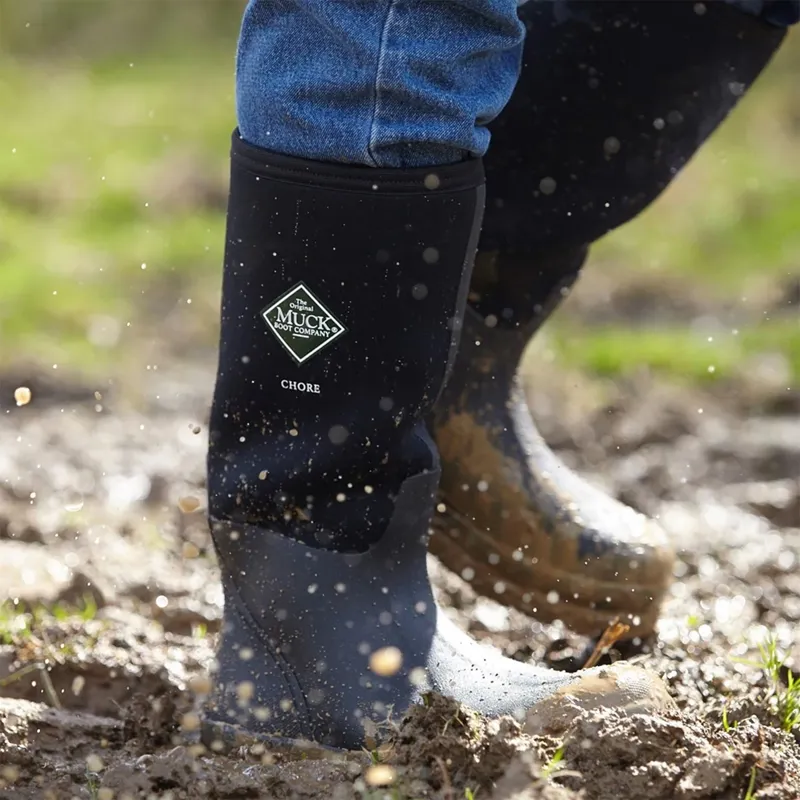 Muck Boot Chore Tall Unisex Boots - Black-1