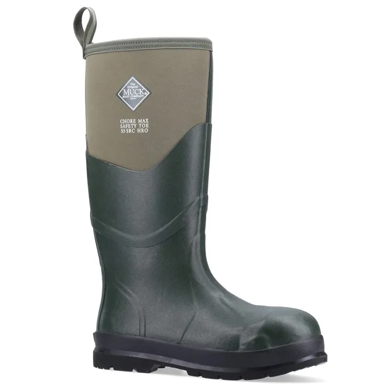 Muck Boot Chore Max S5 Steel Toe Unisex Tall Boots - Moss-2