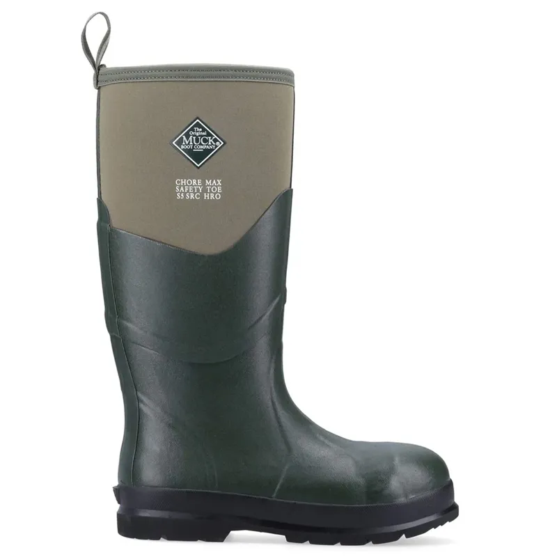 Muck Boot Chore Max S5 Steel Toe Unisex Tall Boots - Moss