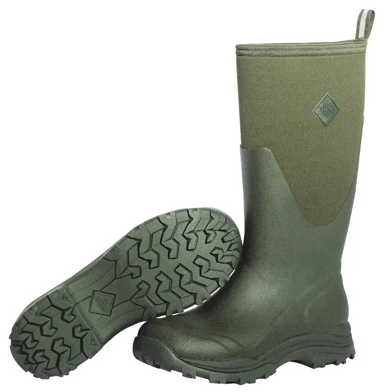 Muck Boot Outpost Unisex Tall Rubber Boots - Olive-6