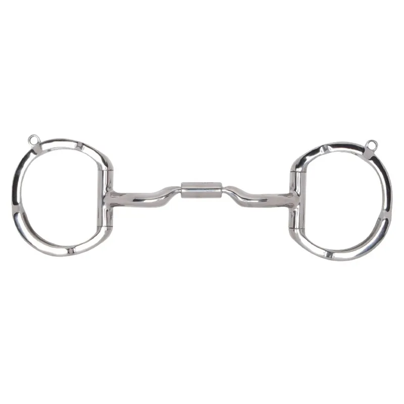 Myler Eggbutt With Hooks Low Port Comfort Snaffle MB04 Level 2 Bit-1
