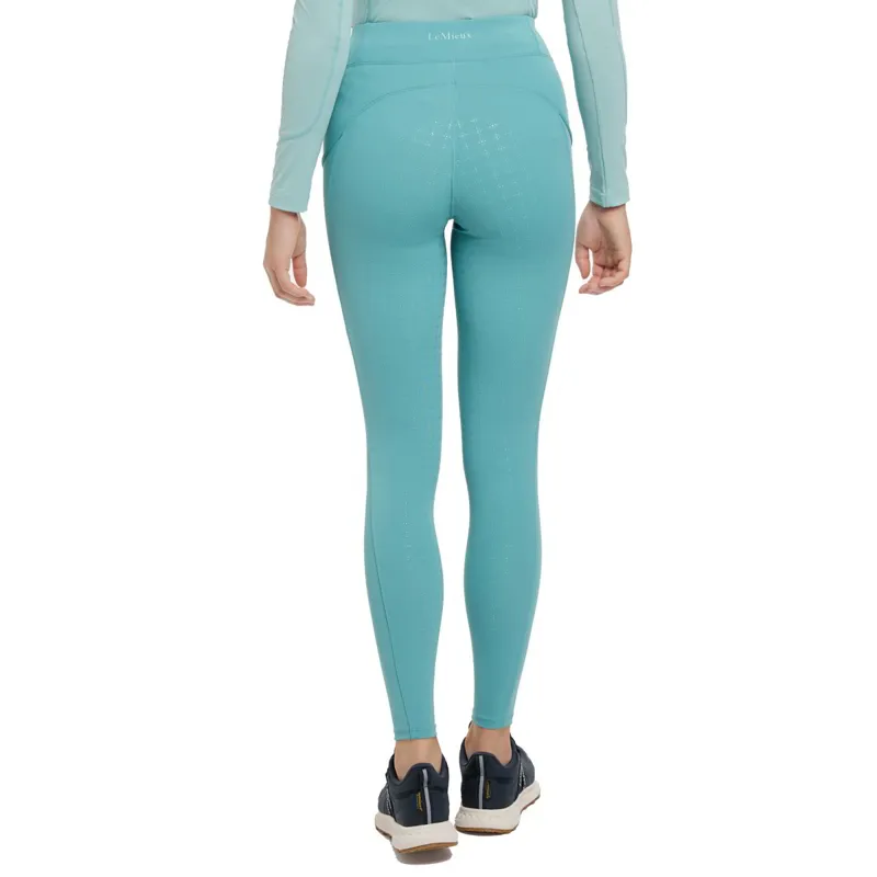 LeMieux Naomi Full Grip Pull On Riding Tights - Lagoon-1