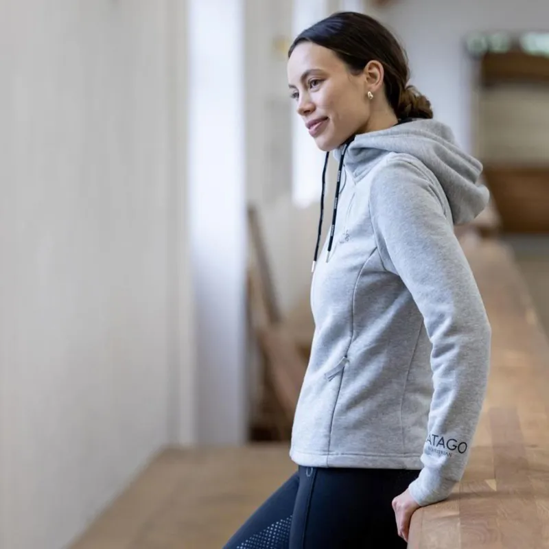 Catago Natalie Womens Zip Hoodie - Grey Melange-10