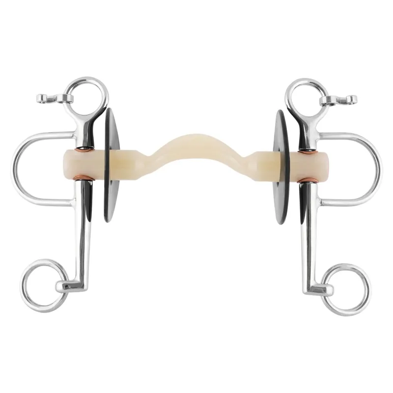 Nathe Soft Ported Pelham - 5.5cm Shanks / 20mm Thick-1