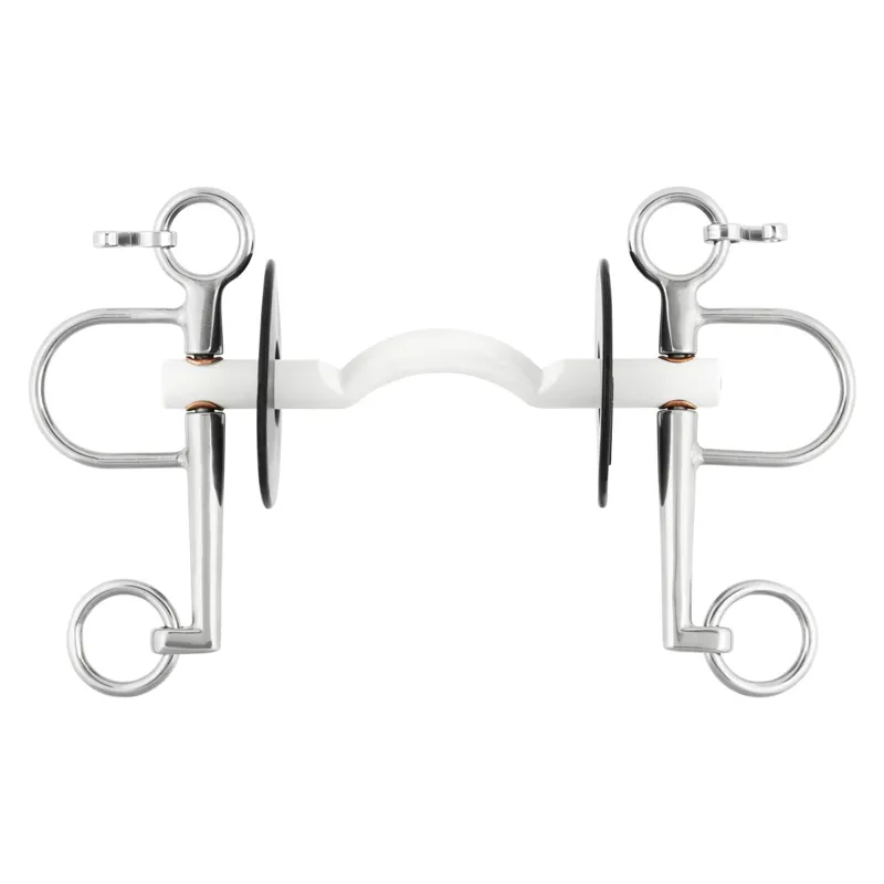 Nathe Mullen Mouth Hard Ported Pelham Bit - 7cm Cheek/15mm Thick-1