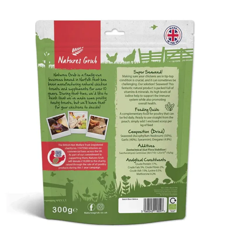 Nature's Grub Garlic Herb and Seaweed with Probiotics-1