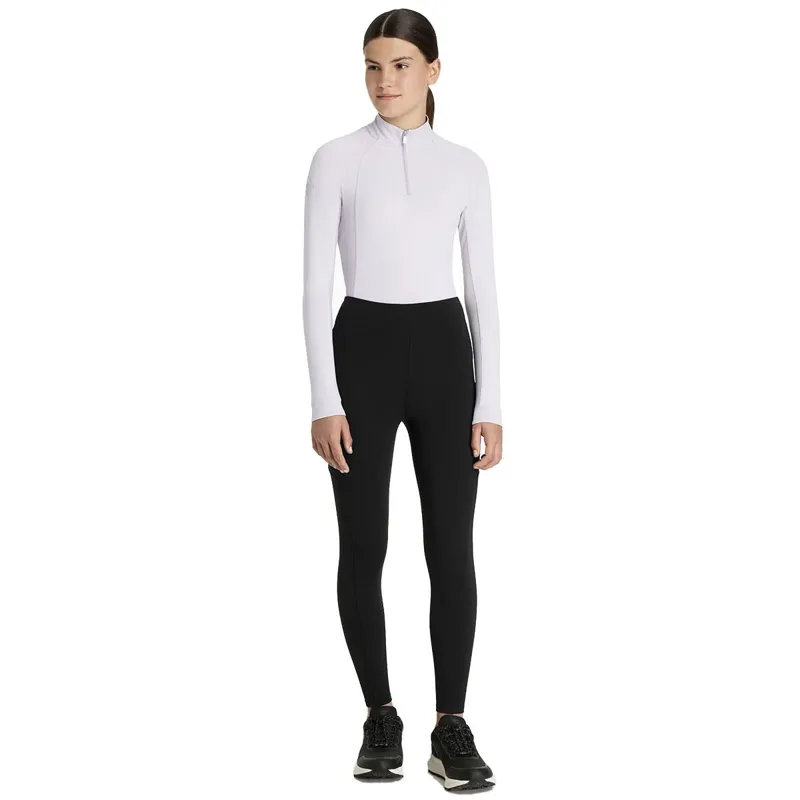 LeMieux Young Rider Nell Brushed Pull On Junior Riding Tights - Black-4