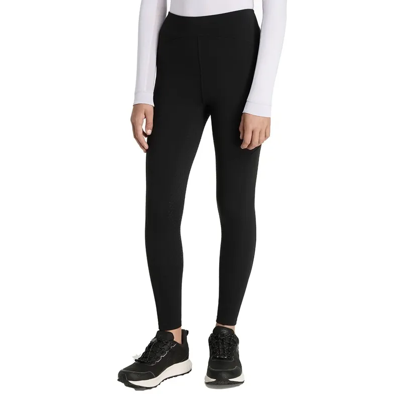 LeMieux Young Rider Nell Brushed Pull On Junior Riding Tights - Black