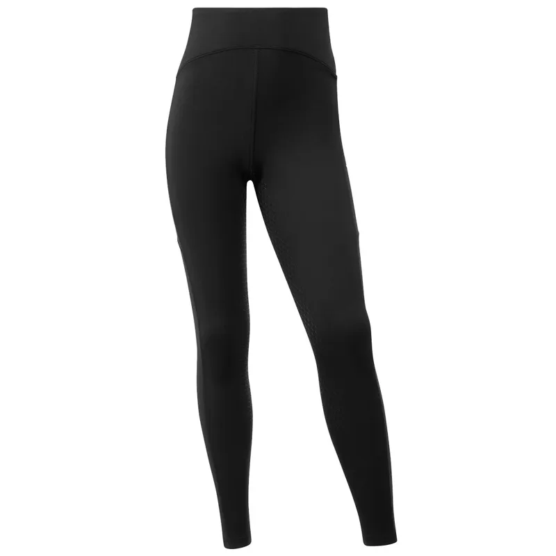 LeMieux Young Rider Nell Brushed Pull On Junior Riding Tights - Black-1