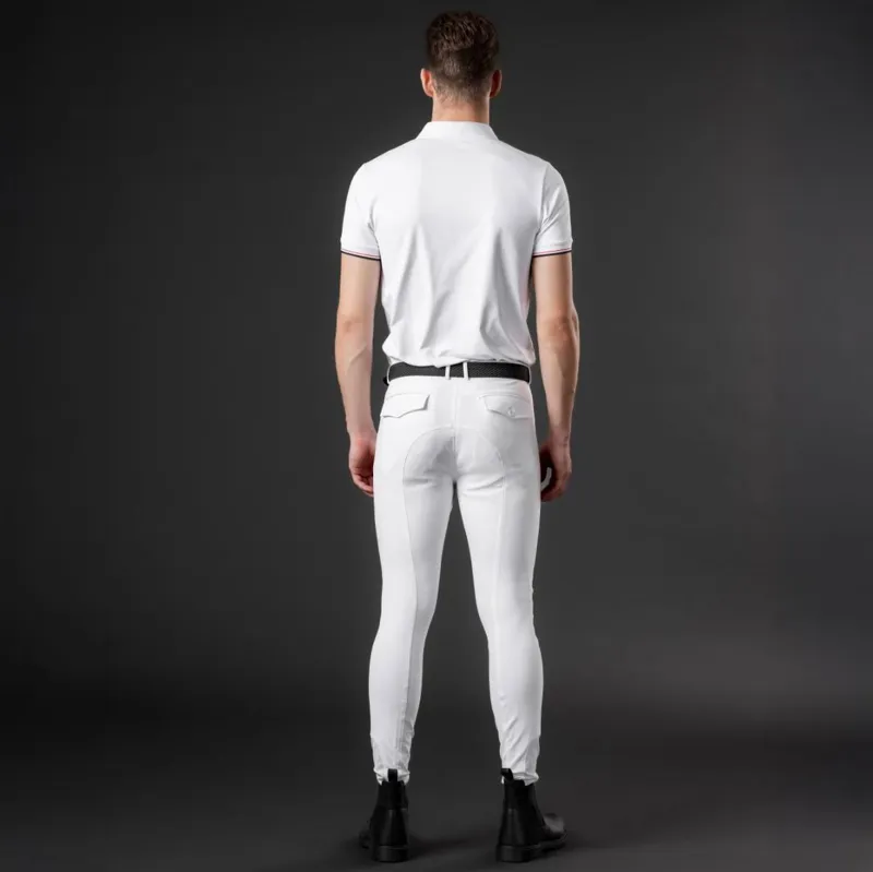 Catago Nero Full Grip Men's Competition Breeches - White-2