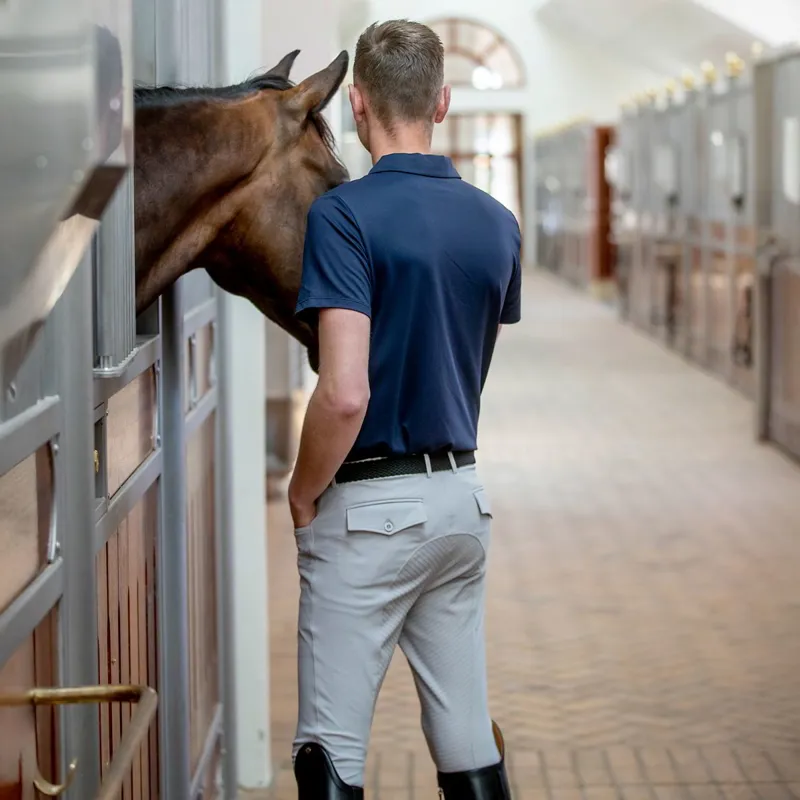 Catago Nero Full Grip Men's Breeches - Monument Grey-4