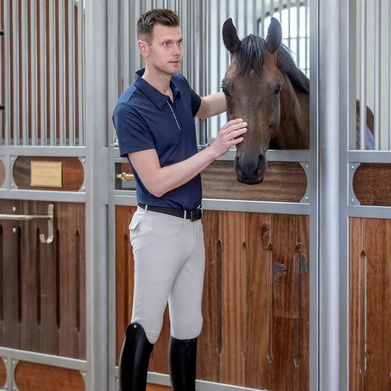 Catago Nero Full Grip Men's Breeches - Monument Grey-5