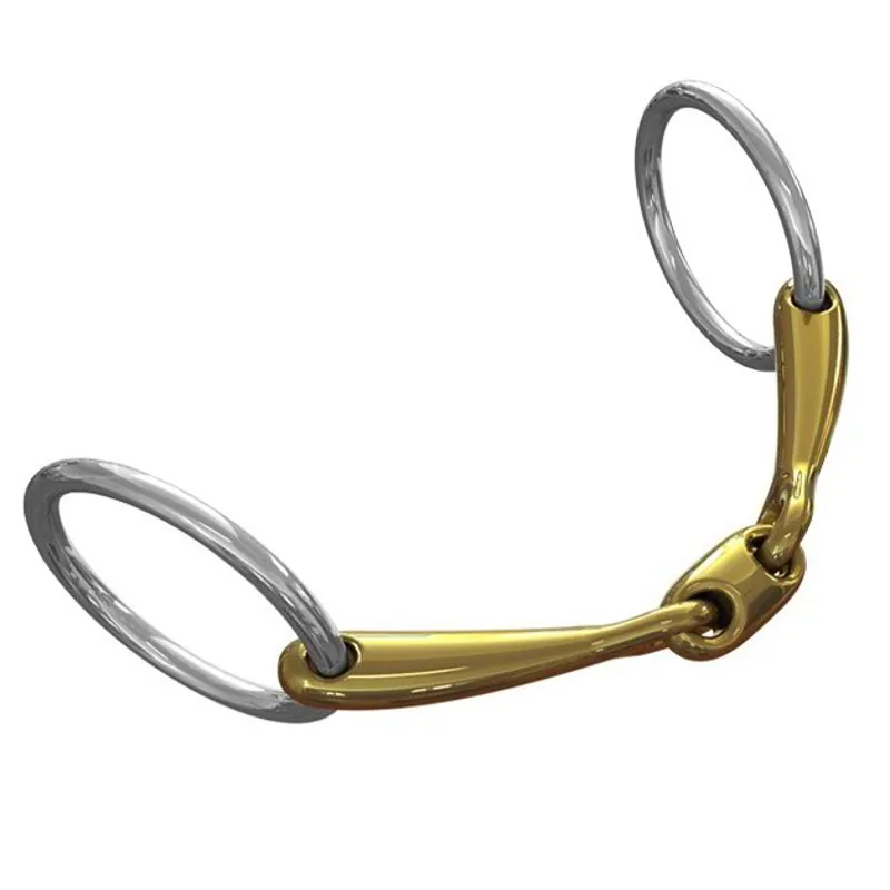 Neue Schule Tranz Angled Lozenge Loose Ring Snaffle Bit