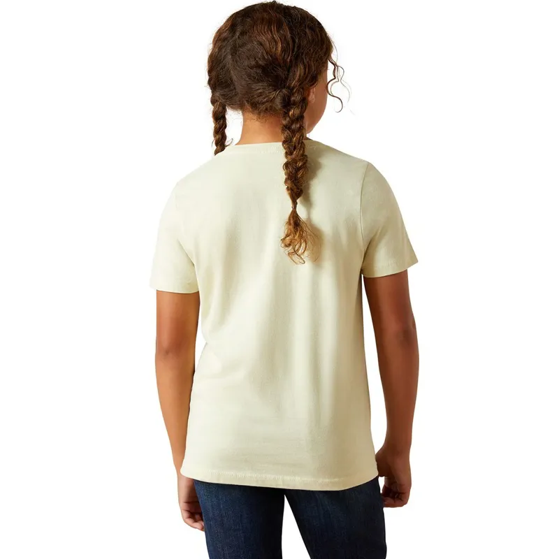 Ariat Never Outta Style Girls Short Sleeve Tee - Wheat-1