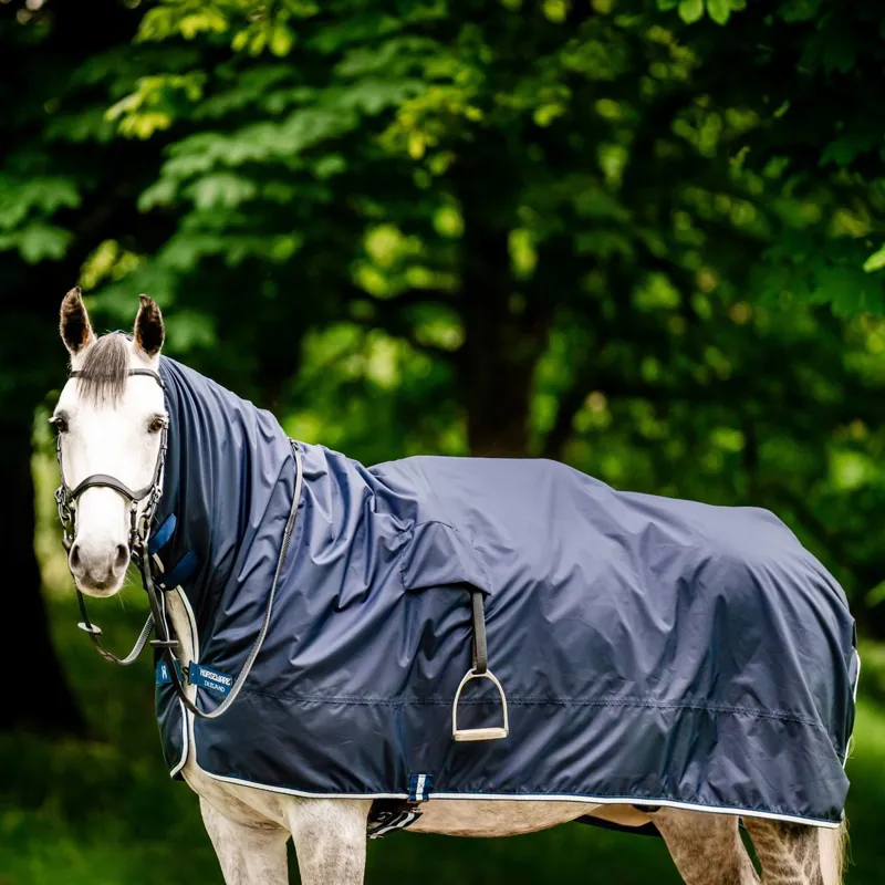 Horseware Newmarket Rain Exercise Sheet - Witney Navy-7