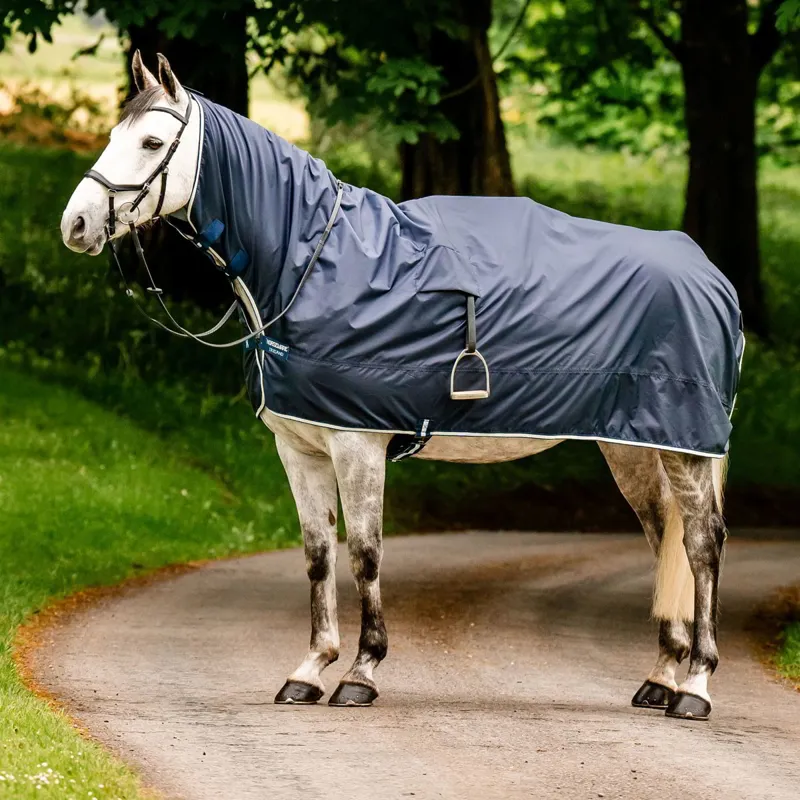 Horseware Newmarket Rain Exercise Sheet - Witney Navy-8