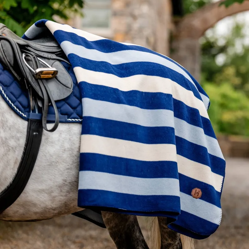 Horseware Newmarket Fleece Cooler - Witney Navy-1