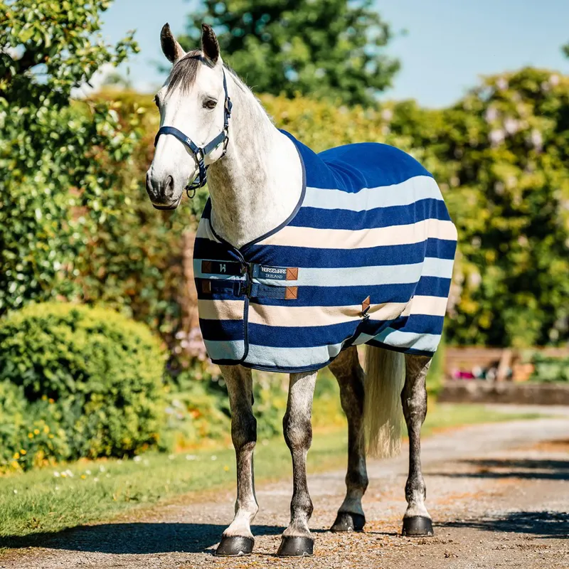 Horseware Newmarket Fleece Cooler - Witney Navy-1