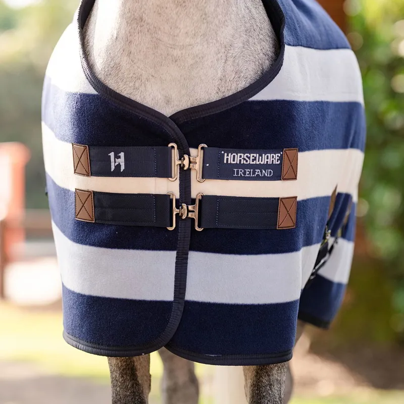 Horseware Newmarket Pony Fleece Cooler - Witney/Navy-3